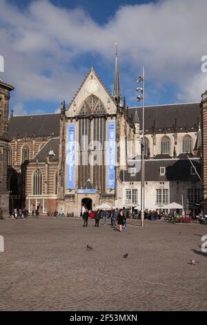 Géographie / voyage, pays-Bas, Hollande, Amsterdam, Dam, eglise Nieuwe Kerk, droits-supplémentaires-autorisations-Info-non-disponible Banque D'Images