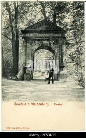 Parthtor Grünfeld. Parktor Banque D'Images