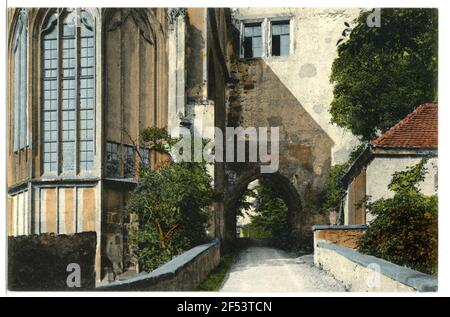 Château - dans le Schloßhof Rochlitz. Château - dans la cour du château Banque D'Images