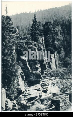 Diable mur Blackwater Valley. Mur du diable Banque D'Images