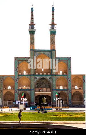 Géographie / voyage, place Amir Chakhmaq, Yazd, mosquée, vue extérieure, Informations-droits-autorisations-supplémentaires-non-disponibles Banque D'Images