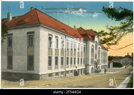 Place de l'exercice des troupes - casernes Königsbrück. Place de l'exercice des troupes - casernes Banque D'Images