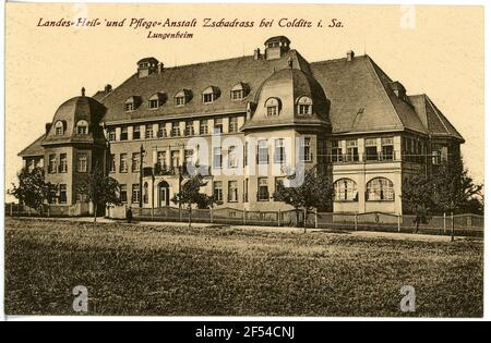 Maison de soins Zschorrass - Lungenheim Colditz. Maison de soins Zschorrass - Lungenheim Banque D'Images