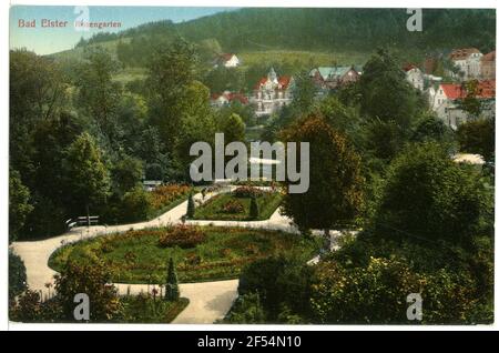 Rosengarten Bad Elster. Jardin de roses Banque D'Images