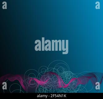 arrière-plan marin abstrait. Affiche supérieure tendance formes liquides dans des couleurs violet bleu foncé. Design élégant et luxueux pour le modèle de surface d'impression et de toile. Voiture postale Banque D'Images