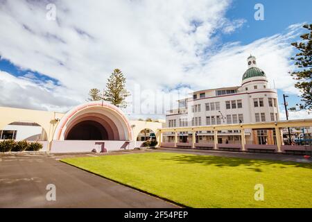 Napier Foreshore au lever du soleil Banque D'Images