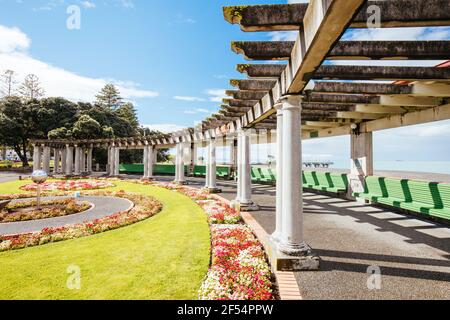 Napier Colonnade et Plaza en Nouvelle-Zélande Banque D'Images