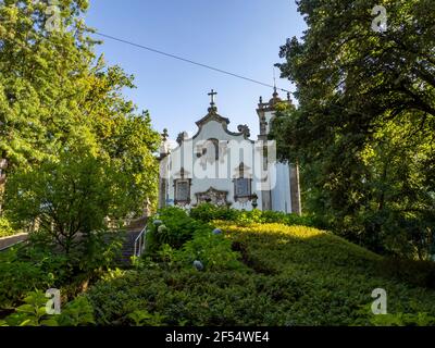 Viseu, Portugal; août 2020 : Église de Terceiros de São Francisco dans la ville historique de Viseu, Portugal Banque D'Images