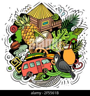 Motif hawaïen vectoriel Illustration de Vecteur