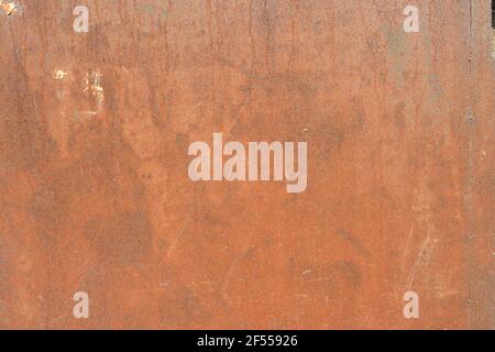 Vieux fond en métal rouillé et battu Banque D'Images