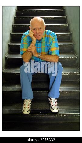 Richard Wilson.....acteur dans l'est de Londres.pic David Sandison 1/8/2003 Banque D'Images