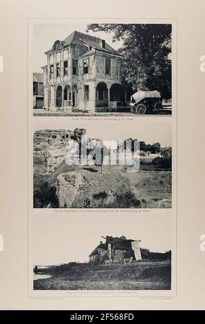 Le vieux Schützenhaus à Blankenburg dans le Harz ',' ruin Regenstein et Restaurantungsgebäude près de Blankenburg dans le Harz 'et' au-dessus de la tempête de février 1894 renversé (Nordfriesland) 'du portefeuille' photos pittoresques '., Banque D'Images