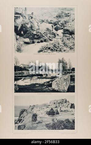 Holtemethal à Hasserode dans le Harz ',' ferme sur Bornholm ', et' Felsruine Rainstone près de Blankenburg dans le Harz 'du portefeuille' photos pittoresques '., Banque D'Images