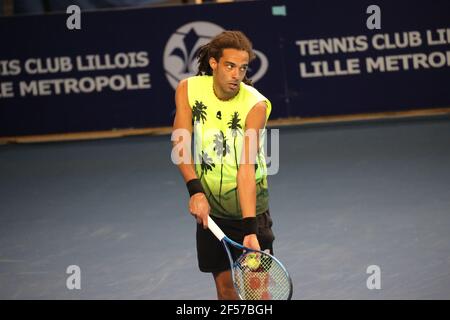 Dustin BROWN Germany pendant la partie en Challenger 2021, tournoi de tennis ATP Challenger le 22 mars 2021 au complexe Marcel Bernard à Lille, France - photo Laurent Sanson / LS Medianord / DPPI / LiveMedia Banque D'Images