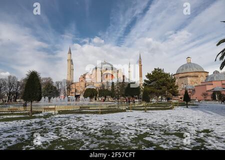 Sainte-Sophie à Sultanahmet, Istanbul, Turquie Banque D'Images