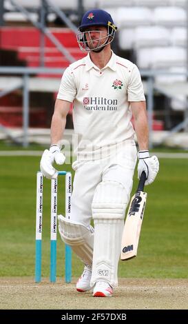 Chelmsford, Royaume-Uni. 24 mars 2021. CHELMSFORD ANGLETERRE - MARS 24: Dane Vilas de Lancashire CCC pendant le deuxième jour amical match entre Essex CCC et Lancashire CCC au terrain du comté de Cloudfm le 24 mars 2021 à Chelmsford, Angleterre crédit: Action Foto Sport/Alay Live News Banque D'Images