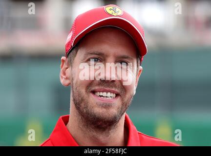 Photo du dossier datée du 11-07-2019 de Sebastian Vettel. Date d'émission : jeudi 25 mars 2021. Banque D'Images