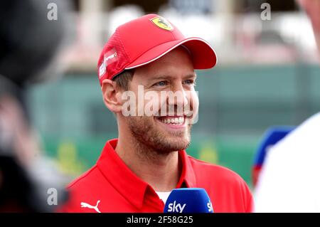 Photo du dossier datée du 11-07-2019 de Sebastian Vettel. Date d'émission : jeudi 25 mars 2021. Banque D'Images