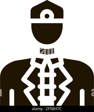 illustration de l'icône de l'homme malaisien Vector Glyph Illustration de Vecteur