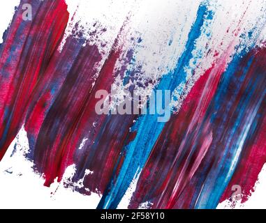 les traits sont peints sur le papier. arrière-plan. bleu et violet Banque D'Images