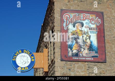 Géographie / Voyage, Etats-Unis, Wyoming, Cody, Buffalo Bill Cody Beer Reklame, Additional-Rights-Clearance-Info-not-available Banque D'Images