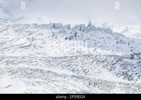 Géographie / voyage, Suisse, Fee Glacier, Saas Fee, Valais, Informations-droits-autorisations-supplémentaires-non-disponibles Banque D'Images