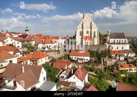 Église gothique de Saint-Nicolas en tchèque Kostel svateho Mikulase, Znojmo, Moravie du Sud, République tchèque Banque D'Images