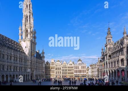 Géographie / Voyage, Belgique, Bruxelles, la Grand-place, droits-supplémentaires-autorisations-Info-non-disponible Banque D'Images