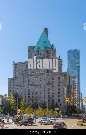 Géographie / Voyage, Canada, Vancouver, Hôtel Fairmont Vancouver, droits-supplémentaires-autorisation-Info-non-disponible Banque D'Images