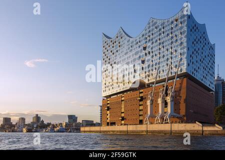 Géographie / voyage, Allemagne, Hambourg, salle Philharmonique d'Elbe, Norderelbe (Elbe du Nord), HafenCity, droits-supplémentaires-autorisation-Info-non-disponible Banque D'Images