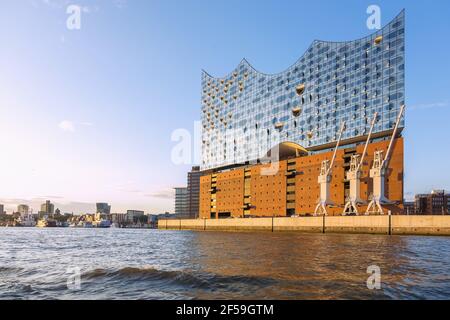 Géographie / voyage, Allemagne, Hambourg, salle Philharmonique d'Elbe, Norderelbe (Elbe du Nord), HafenCity, droits-supplémentaires-autorisation-Info-non-disponible Banque D'Images