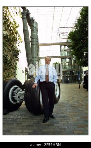 Un élément volant à emporter avec Simon Calder Story....Martin George BA Marketing Dir pic David Sandison 17/2/2003 Banque D'Images