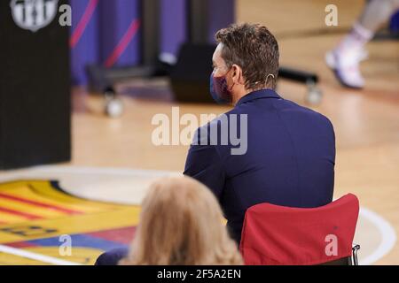 Barcelone, Espagne. 25 mars 2021. Pau Gasol lors de sa présentation en tant que nouveau joueur de basket-ball du FC Barcelone au Palau Blaugrana à Barcelone, Espagne. Crédit : DAX Images/Alamy Live News Banque D'Images