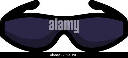 Icône lunettes de soleil de poker. Contour gras modifiable avec Color Fill Design. Illustration vectorielle. Illustration de Vecteur