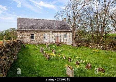 Coanwood Friends Meeting House, une simple réunion Quaker house construit en 1760 à Coanwood, Northumberland Royaume-uni Banque D'Images