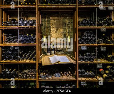 Cave à vin de la plus ancienne coopérative viticole du monde à Mayschoß, en Allemagne, avant l'inondation de 2021 Banque D'Images