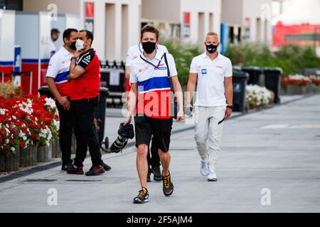 Sakhir, Italie. 25 mars 2021. Pendant la Formule 1 Gulf Air Bahreïn Grand Prix 2021 du 26 au 28 mars 2021 sur le circuit international de Bahreïn, à Sakhir, Bahreïn - photo Florent Gooden/DPPI/LiveMedia usage éditorial seulement crédit: Independent photo Agency/Alamy Live News Banque D'Images