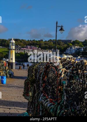 ST Ives Light House Banque D'Images