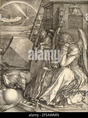 Albrecht Dürer - Melancholia I - 1514 Banque D'Images