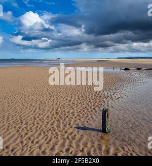 La réserve naturelle et la plage de la RSPB à Titchwell Marsh Norfolk Banque D'Images