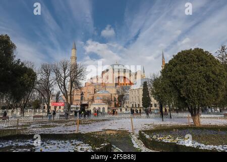 Sainte-Sophie à Sultanahmet, Istanbul, Turquie Banque D'Images