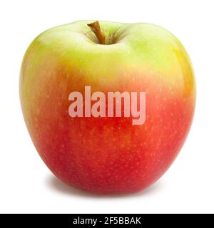 chemin de pomme rouge vert isolé sur blanc Banque D'Images