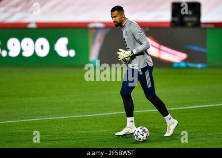 GRENADE, ESPAGNE - MARS 25: Robert Sanchez d'Espagne pendant la coupe du monde de la FIFA 2022 Qatar qualificateur match entre l'Espagne et la Grèce à Estadio Municipal Banque D'Images