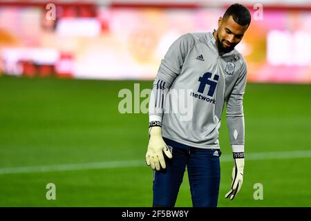 GRENADE, ESPAGNE - MARS 25: Robert Sanchez d'Espagne pendant la coupe du monde de la FIFA 2022 Qatar qualificateur match entre l'Espagne et la Grèce à Estadio Municipal Banque D'Images