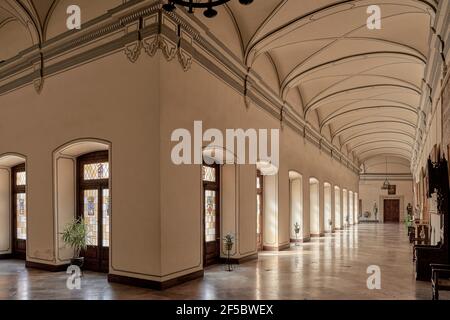 Monastère de Santa María, a déclaré un monument national historique-artistique (actif d'intérêt culturel) à El Puig, Valence, Espagne, Europe Banque D'Images