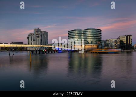 Gemini Residence au bord de l'eau à Copenhague Banque D'Images