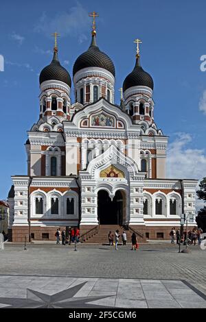 Géographie / voyage, Estonie, pays baltes, Tallinn, capitale de l'Estonie, Cathédrale Alexander Nevsky, construite 1, droits-supplémentaires-autorisations-Info-non-disponible Banque D'Images