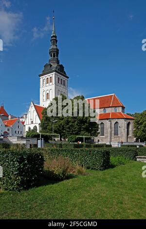 Géographie / voyage, Estonie, pays baltes, Tallinn, capitale de l'Estonie, Vieille ville, église Saint-Nicolas, m, droits supplémentaires-autorisation-Info-non-disponible Banque D'Images