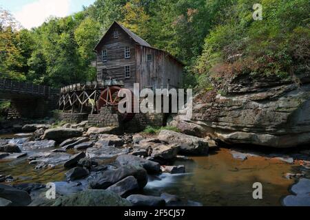 Géographie / Voyage, Etats-Unis, Virginie-Occidentale, Parc d'Etat de Babcock, Glade Creek Grist Mill, Parc d'Etat de Babcock, droits supplémentaires-Clearance-Info-non-disponible Banque D'Images