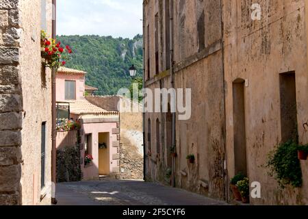 Paysage de Laconi, Oristano, Sardaigne, Italie Banque D'Images